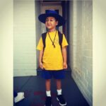 Shibani Dandekar Instagram - So this little monkey is off to his first day of school!!! Wth?? Sending you loads of kisses little man! No pressure but your mum was soooo cool in school #justsaying 😜❤️ love you ishy tear it up! @achesy @dggz @nishola