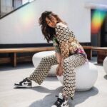 Shibani Dandekar Instagram - Colour me good 🌈 outfit by my main man @dhruvkapoor styling @khyatibusa hair @azima_toppo shot by @shubhammandhyanphotography