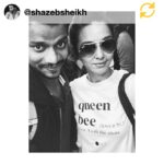 Shibani Dandekar Instagram - @ablackandwhitestory my new fav sweatshirt! #baw With our very own Queen Bee @shibanidandekar :) #regramapp