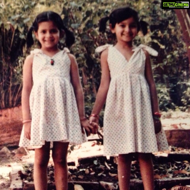 Shibani Dandekar Instagram - Me and big sis Ketaki back in the day! How cool were we?