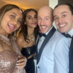 Shibani Dandekar Instagram - Here’s to the most beautiful couple I know, to you and your love and the lifetime of memories you will create together. May your dance of life be filled with love, fun friendship and many many buckets of KFC love you both so much @joelpeisley @seanbyrnes ❤️💍 @vjanusha
