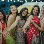 Shibani Dandekar Instagram - Two of best friends, my sisters, my protectors, my lifers, threw me the most incredible mehendi! I felt the love and energy hard in the room that night! For standing by me through my wedding and through my life @payalsinghal @nehalikotian the love is beyond deep! You both have wanted this for me for as long as I know so I guess your dreams came true! No words to describe your love and loyalty, only happy tears 💜❤️ thank you for this! I’ll cherish the memory forever! The ultimate boho mehendi outfit designed my love @payalsinghal Styled by my girl @khyatibusa jewerly by @amrapalijewels Makeup by @inherchair Hair by @reenaduttahairstylist Assisted by @azima_toppo The boho decor dream put by @thedramaqueen2012 amazing food by @lekitchen_catering photos @sam_and_ekta ❤️