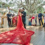 Shibani Dandekar Instagram - Hey there husband! ❤️ @faroutakhtar My DREAM wedding dress by @jade_bymk designed by @monicashah1207 X @shaleenanathani ( love you guys this dress is everything!!!!!) Styled by my girl @shaleenanathani Assisted by @kajalpatil_04 Earrings @goenkaindia @amigoscommunications Makeup by @inherchair Hair by @reenaduttahairstylist Assisted by @azima_toppo photos @sam_and_ekta ❤️ decor by @altair_decor wedding by @shaadisquad