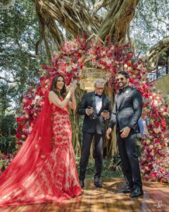 Shibani Dandekar Instagram - Mr & Mrs 💃🏾❤️ 

My DREAM wedding dress by  @jade_bymk designed by @shaleenanathani X @monicashah1207 ( love you guys this dress is everything!!!!!)
Styled by my girl @shaleenanathani 

Assisted by @kajalpatil_04 
Earrings @goenkaindia @amigoscommunications 

Makeup by @inherchair 
Hair by @reenaduttahairstylist 
Assisted by @azima_toppo 

photos @sam_and_ekta ❤️
decor by @altair_decor 
wedding by @shaadisquad
