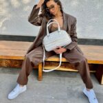 Shibani Dandekar Instagram - Vibin’ with my #DiorVibe bowling bag! 🤍 #DiorCruise @dior