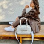 Shibani Dandekar Instagram - Vibin’ with my #DiorVibe bowling bag! 🤍 #DiorCruise @dior