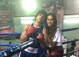 Shibani Dandekar Instagram - Watching your journey so closely has been nothing short of a privilege. You went to unimaginable lengths to get into the skin of the character, you didn’t give up till you found his authentic voice, you took your mind to the darkest of places, and you tested your body every single day. There was blood, sweat, punches, literal blows but you hit back with persistence, endurance, grit, resilience. Slowly the lines blurred and you literally morphed into AJJU BHAI aka AZIZ ALI BOXER! Today, on your big day, I want you to know that I am sending you all my love. And I cant wait for the world to witness the magic of Toofan. Proud of you Farhan! Todun Tak! @faroutakhtar Love you ❤️