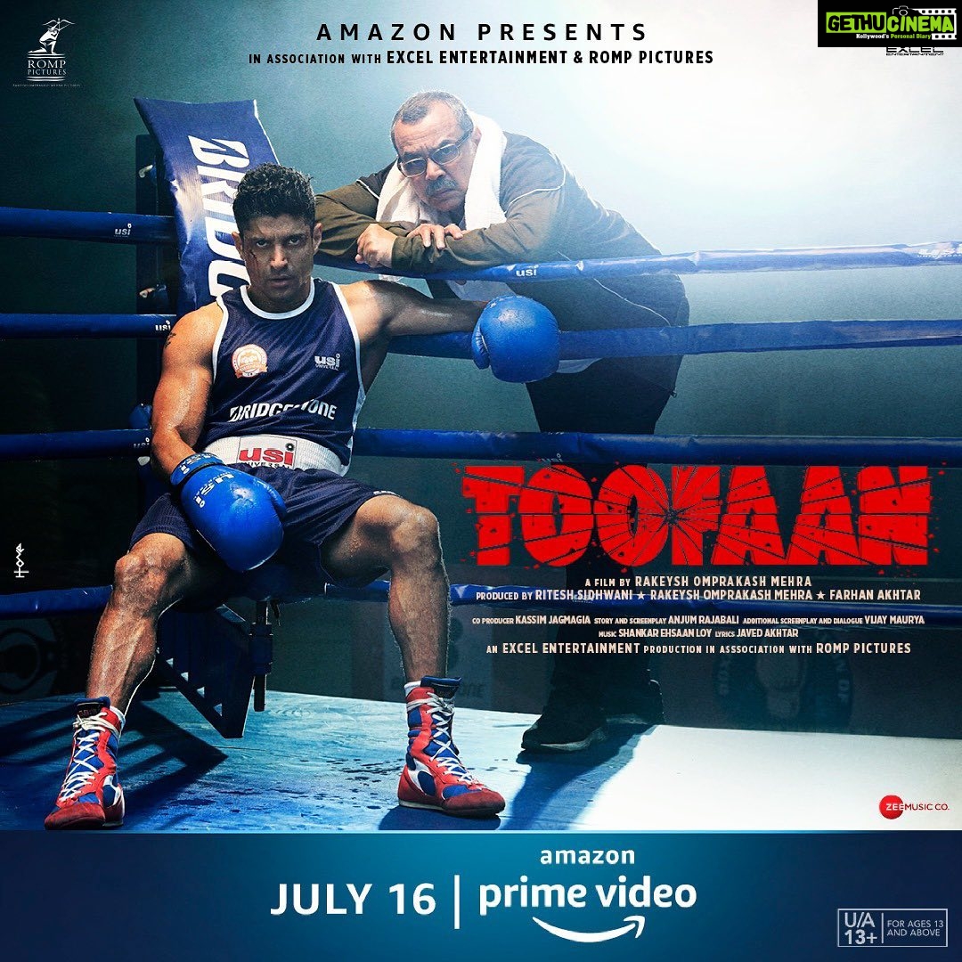 Shibani Dandekar Instagram - One punch, one step, one round at a time. That’s how you win. Trailer out on 30th June. #ToofaanOnPrime 🥊 @primevideoin @excelmovies @romppictures @faroutakhtar @mrunalthakur #pareshrawal @hussain.dalal @ritesh_sid @rakeyshommehra @vjymaurya @ozajay @shankarehsaanloy @zeemusiccompany @jaduakhtar #anjumrajabali @kassimjagmagia @vishalrr