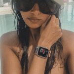Shibani Dandekar Instagram - @apple #applewatch the coolest accessory in the game! 🖤 #applewatchseries6