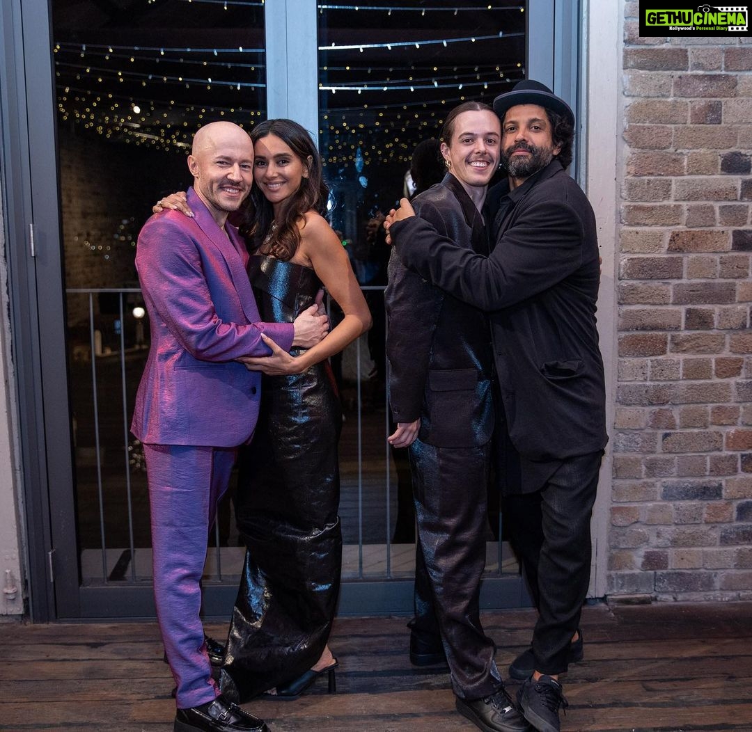 Shibani Dandekar Instagram - My best friends wedding and the best day ever 😭😭😭❤️❤️❤️! @joelpeisley being your best lady on your day and in life has been an absolute honour! So happy you found the male version of me in @seanbyrnes 😜 Here’s to the most beautiful couple I know, to you and your love and the lifetime of memories you will create together. May your dance of life be filled with love, fun, friendship and many many buckets of KFC love you both so much ❤️❤️ @faroutakhtar @vjanusha @morganmadeau @babushkagirl_ dress by @rickowensonline styled by my girl @chantelfenech