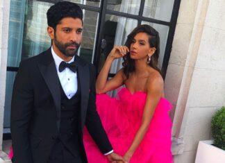 Shibani Dandekar Instagram - @faroutakhtar 🍭 thank you thank you @shehlaakhan styled by @khyatibusa hair and makeup by @ashreyaa jewels by @outhousejewellery @curiocottagejewelry