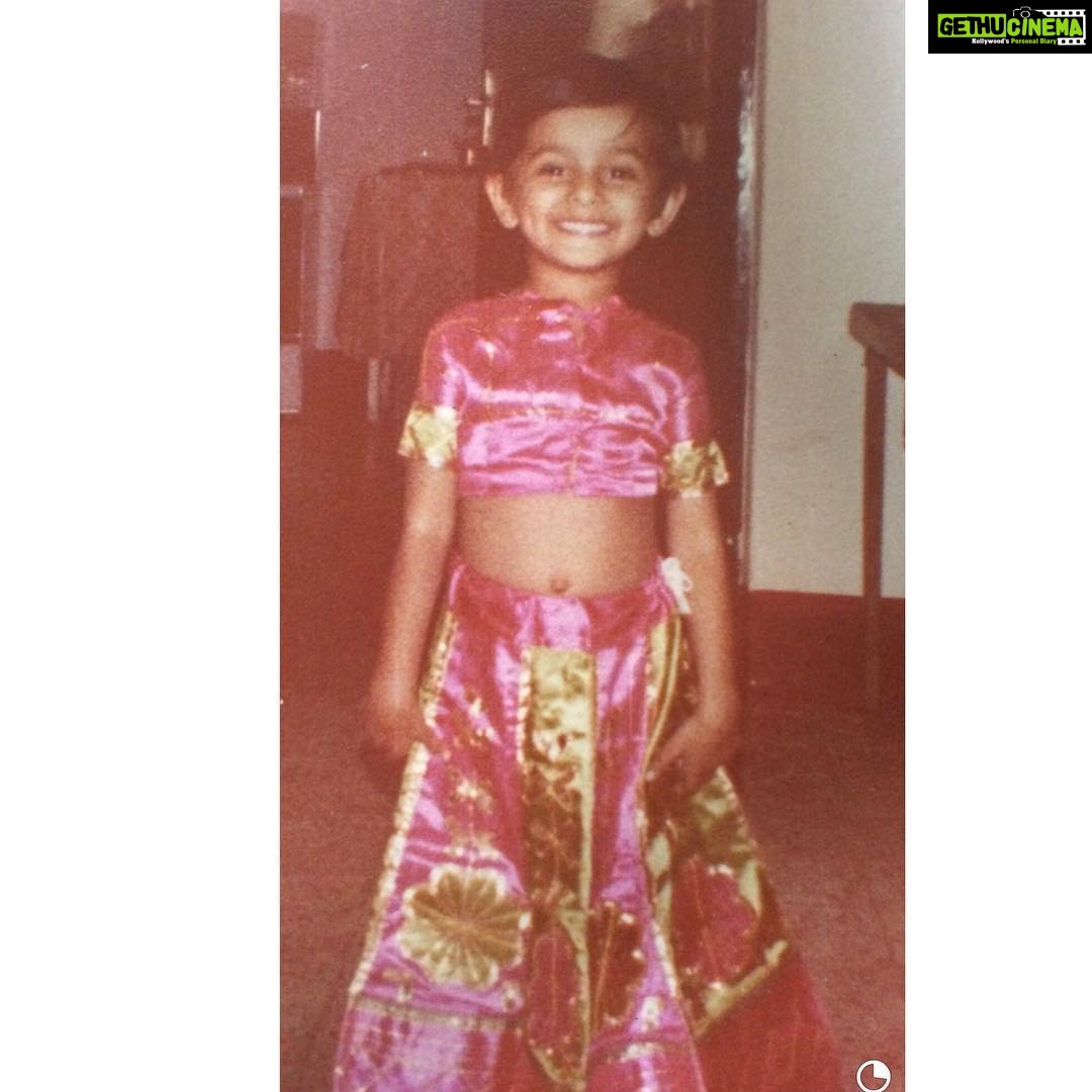 Shibani Dandekar Instagram - Circa 1983 #mowgli in a lengha #killingthatfashiongame #thatbrowngirl