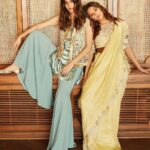 Shibani Dandekar Instagram - #Repost @payalsinghal ・・・ Cool for the summer in these delicious sorbet shades from our SS'19 collection ‘Sanat' #PayalSinghal #PS20 #PSBride #PSBridesmaids #PSGirl #SS19 #Sanat #ShopNow #NewCollection #BohoBridal #TurkishArt #IndianBride #ShibaniDandekar #Sari #Palazzos #Kurta #Pastels #SorbetShades #SummerIsHere #DestinationWedding