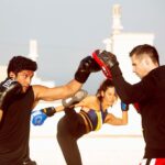 Shibani Dandekar Instagram - 👊🏽 #Repost @drewnealpt #BodyByDrewNeal ・・・ Awesome action shots of a recent training session with @shibanidandekar and @faroutakhtar shot for @vogueindia Pic credit @abheetgidwani Link to the full interview is in my bio #training #boxing #fighting #exercising #interview #article #vogue #toofan #bollywood #health #fitness #punch #box #sparring #padwork #skipping #india #mumbai #coach #dreanealpt #trainer