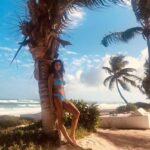 Shibani Dandekar Instagram - Somewhere in the middle of paradise🌴 photo @faroutakhtar ☀️ bikini by @ookioh 👙 Ps thanks for the love ..keep following me on Helo for my latest updates @helo_app #tulum