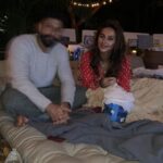 Shibani Dandekar Instagram - No biggie! Just a casual movie night celebrating @faroutakhtar ‘s bday 🎥 🍿 EPIC decor by the super talented @Thedramaqueen2012 you ladies are just outstanding! BLOWN away by your artistry! Pure Magic! A couple of pounds heavier thanks to the decadent feast put together by @aditidugar @the_pigslayer @sagesaffron The most INSANE food ever! Still salivating!! Yum! Beyond brilliant!