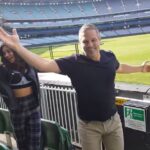Shibani Dandekar Instagram - Listen up directors.. Hodgey has done the cricket thing and is ready to be a Bollywood superstar! He has some serious punjabi swagger!call me for details! @bradleyhodge302 @australia @espncricinfo @visitmelbourne #thatbrowngirl #Undiscoveraustralia #cricket