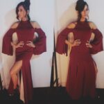Shibani Dandekar Instagram - Bangalore nights ... wearing Gown @elviraofficial___ Earrings @azotiique shoes @azzedinealaiaofficial styled by @khyatibusa hair by @azima_toppo 💃🏾