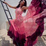 Shibani Dandekar Instagram - Them tuesday feels!! shot by @kewalchholak hair by @azima_toppo dress by @papadontpreachbyshubhika 💕 #thatbrowngirl 🙋🏾‍♀️