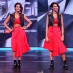 Shibani Dandekar Instagram - in some of my favs ❤️ dress by @uncoolinschool X @houseofsohn jacket by @burberry shoes by @balenciaga styled by @khyatibusa makeup by @inherchair hair did by moi!! can you tell??!! 😉 photo by @sktmehta