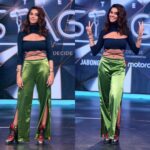 Shibani Dandekar Instagram - 🏀 #TheStage3 boots by @louisvuitton pants by @_purple_paisley_ styled by @khyatibusa hair & makeup by @inherchair ✌🏾🙋🏾 photo by @sktmehta