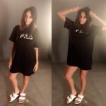 Shibani Dandekar Instagram – It blows my mind that I’ve been wearing @filaindia since I was 14 and that many many many years later 😉 it is still so frikkin badass! my go to is this hooded jersey dress! BOOM! 🖤🙋🏾