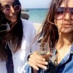 Shibani Dandekar Instagram - Happy friendship day to my forever Boo! can you get your ass home now please so we can drink and dance?!! thanks... I love you much my giraffe 💕👯@monicadogra