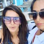 Shibani Dandekar Instagram - #DMoney #thatbrowngirl champagne problems 👯🖤 @monicadogra