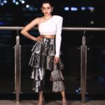 Shirley Setia Instagram - 🪩 Outfit @nikhilthampi @labelrsvp Earrings @mozaati Rings @rishirichjewels Heels @oceedeeshoes Styled by @sayali_vidya Assisted by @stylefilebysonali Shot by @venkat_photography_hyd #krishnavrindavihari promotions