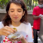 Shirley Setia Instagram - Little joys of life. Celebrating Nikamma’s date announcement with a plate of Pani Puri 🤤😍 Nikamma. 17th June 2022 in Cinemas !! #Nikamma