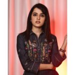 Shirley Setia Instagram - Denim lovin’ 🦋 For #krishnavrindavihari Promotions Outfit @shahinmannan Earrings @rishirichjewels Bracelets @mozaati Heels @thealter.in Hair @hair_by_masthan Styled by @sayali_vidya Assisted by @stylefilebysonali Shot by @venkat_photography_hyd