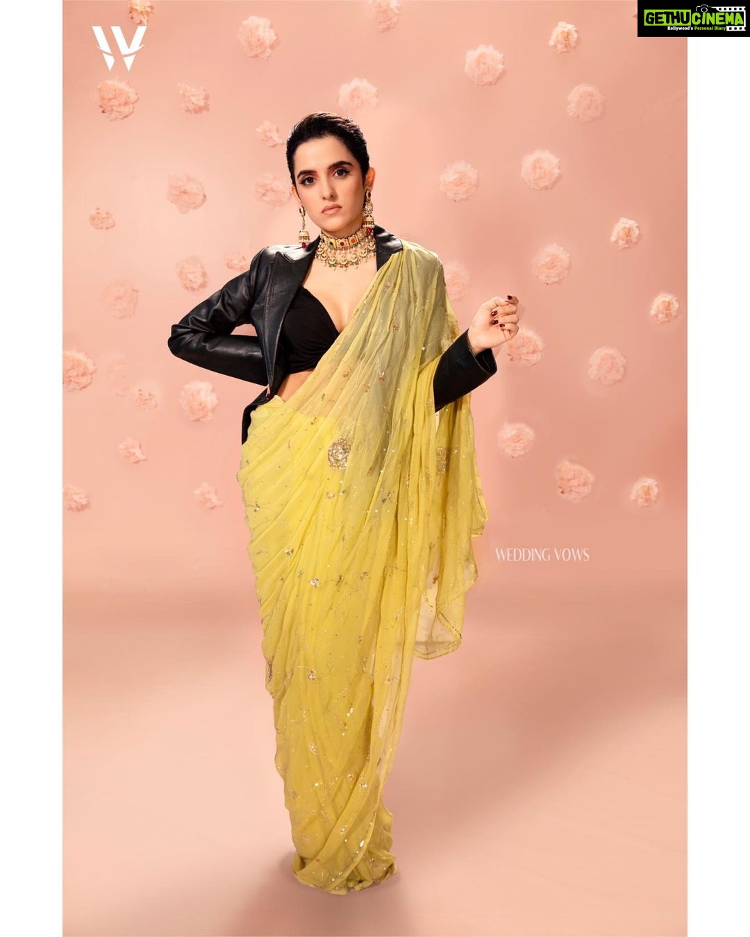 Shirley Setia Instagram - Cover girl for @weddingvows.in 💛 Only she can wrap six yards of fabric in a way that covers enough to make her look modest yet bare enough to make her look sexy! Presenting @shirleysetia on our May-July Cover.. WV CEO: @itsme_daksh Stylist: @sshorewala Photographer: @siidhartha Cinematographer: @sliceoflifepictures, @sooraj0405 Hair & Make Up: @muatriveni Location: @jadebanquets Outfit: @yuvti_by_bhupendra_singh Jewellery:@aisshprajewels Drapist: @vaibhav7official Styling Assistant: @thestylerobe Make Up Assistant: @makeup_artist_nitya Decor Partner: @dream_organizers_45 Celebrity PR: @communiquefilmpr Team WV: @farvi_wadhwa, @salonimhamane #weddingmagazine #shirleysetia #bridalmagazine #coverstory #wedding #weddingphotography #weddinginspiration #bride #weddingdress #bridetobe #weddingphotographer #weddingday #destinationwedding #engaged #weddinginspo #weddingplanning #weddingideas #weddings #bridalmagazine #weddingplanner #brides #bridal #weddingblog #weddinghair #instawedding #engagement #brideandgroom #bridalfashion