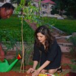 Shirley Setia Instagram - I've accepted #HaraHaiTohBharaHai #GreenIndiaChallenge and planted 3 saplings. 😇🌱 I further nominate @venkateshdaggubati garu , @rajkummar_rao sir, @TheShilpaShetty mam, & @abhimanyud to do the same! Let’s continue the chain.. great initiative by #MPSantoshKumar garu 😇😇