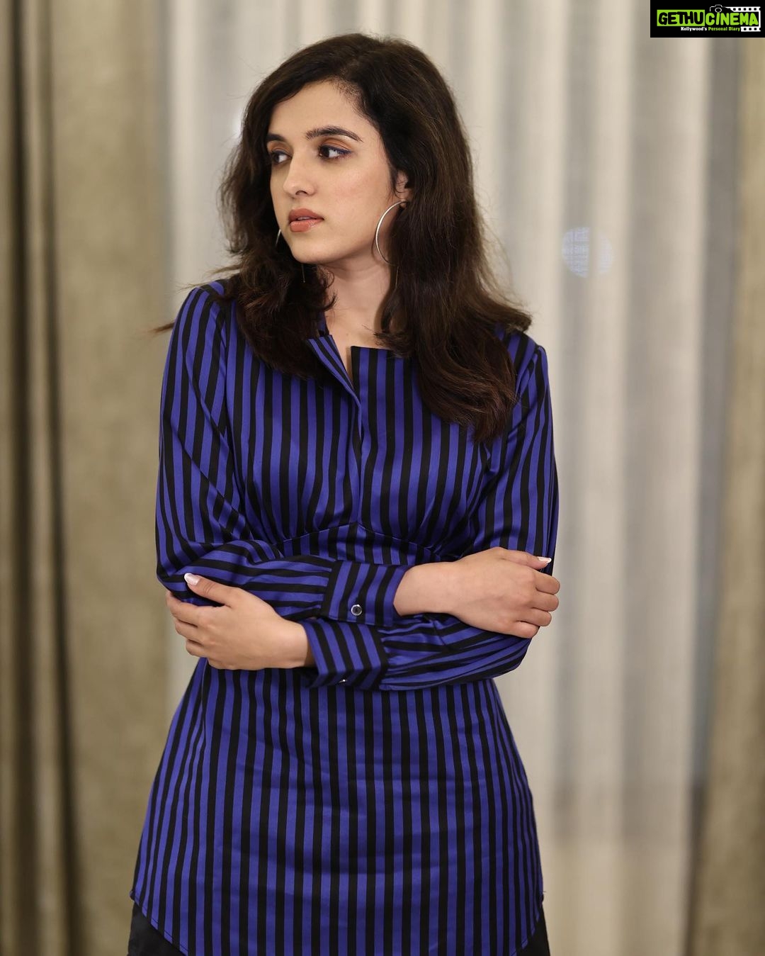Shirley Setia Instagram - Promotions for Krishna Vrinda Vihari In theatres on 23rd September Photographer: @venkat_photography_hyd Makeup: @ravi_beauty_makeover Hair: @hair_by_masthan Outfit by @mellowdrama_official Earrings by @antarez.jewels Heels by @regalshoes.in Styled by @sayali_vidya