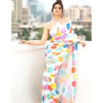 Shraddha Das Instagram – 🍬🍬🍬
Styled by @artbyavnee , @thewandermannequin , @ajmerashaili 
Saree : @houseofdeepthi 
Jewellery : @shayagrams 
Halter top : @oeuvrae 
Shot and edited by : @ekansh_katiyar 
Hair : @muskankhan_hair 

#quirky #saree #polkadots #shraddhadas Mumbai, Maharashtra