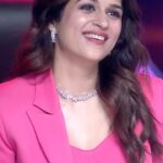 Shraddha Das Instagram - Another fun episode of Dhee 14 dancing icon tomorrow at 9.30 pm on @etvtelugu2708 (Wednesday) Nice edit @starframesofficial 🤗 Styling : @stylekarmaa Pantsuit : @volcape.store Jewellery : @blingvine Hair : @hair_by_vaibhavi_ Make up : @hareshwarp #dhee #dhee14 #judging #realityshow #shraddhadas #hyperaadi