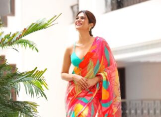 Shraddha Das Instagram - Artham Teaser launch/ Promotions Chennai 📸 @sa_studio__20 , @naveenversion2 Styling : @ajmerashaili × @artbyavnee Saree : @moresha_sameera_dalvi Jewellery : @funkymaharani Hair : @hair_by_vaibhavi_ Make up : @hareshwarp Saree draping : @the_hues_venue #promotions #saree #quirkysaree #chennai #teaserlaunch #artham #shraddhadas Green Park Chennai