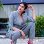 Shraddha Das Instagram - Artham Promotions Styling : @thedotdiary @thedottstyle Pant suit : @protteaa.official Jewellery : @viariaccessories 📸 @v_capturesphotography Hair : @hair_by_vaibhavi_ Make up : @hareshwarp #promotions #hyderabad #artham #shraddhadas