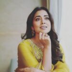 Shriya Saran Instagram - Thank you @sithara_kudige for this beautiful yellow kurta for @kabzaamovieofficial promotions in Bangalore. @gajraj_jewellers for gorgeous Jwellery. @makeupbymahendra7 for makeup and @priyanka__hairstylist for doing my hair . @dop_j_sunil thank you for lovely pictures Love you guys for giving @kabzaamovieofficial teaser so much love ❤️ @media9manoj @media9casting @media9_creations