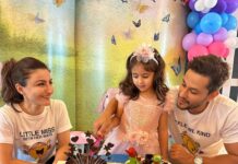 Soha Ali Khan Instagram - And just like that... 5! 5 years of being called mama and papa. 5 years of having your heart walking around outside your body. 5 years of indescribable inexplicable indisputable love. A journey with the love of my life and 5 years with the life of our love 🧿 ❤️