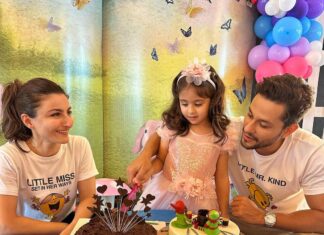 Soha Ali Khan Instagram - And just like that... 5! 5 years of being called mama and papa. 5 years of having your heart walking around outside your body. 5 years of indescribable inexplicable indisputable love. A journey with the love of my life and 5 years with the life of our love 🧿 ❤️
