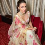 Soha Ali Khan Instagram - once and flor- al 💐 Outfit - @picchika Necklace @meraki.mumbai x @sonyashaikh Styled by @kareenparwani Photographer @whatknotin