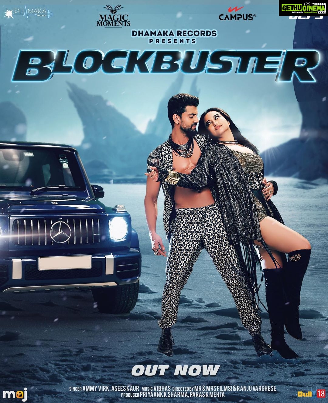 Sonakshi Sinha Instagram - BLOCKBUSTER OUT NOW!! ππ»π₯πΊπ» Exclusively on dhamaka records official YouTube channel. Link in Bio - check it out NOW and tell us what you think in the COMMENTS ππΌ #blockbuster #jodiblockbuster #dhamakarecords #blockbusterposter @dhamakarecords @aslisona @iamzahero @ammyvirk @aseeskaurmusic @mrandmrsfilmss @ranju.v @priyaankksharma @parasmehtaofficial Music - @vibhasofficial Creative director - @kadambarivarghese Dop - @syedtanveerriyaz Costumes designed by - @janviturakiamalik Sonakshi HMU - @savleenmanchanda @themadhurinakhale Zaheer HMU - @rohan_mohan09 Brand partners - @magicmomentsvodka @defy.all.odds @campusshoes @mojindia Alliance Partner - @aasthajain_31 Special thanks to - @anam_pat Co- producer - @sanil.kothari @ashilkothari Mixing and Mastering - @ritikchouhan_ #blockbuster #dhamakarecords #youtube #videodekhakya?