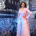 Sonali Bendre Instagram - Pink... a color that symbolises love, harmony, inner peace, and spreads awareness about breast cancer 💖 In honor of the ongoing breast cancer month, I wore this lovely piece by @nachiketbarve and felt stronger and beautiful than ever ✨ All the best for your stunning collection, Nachiket 😍👏🏼 @lakmefashionwk #LakmeFashionWeek #NachiketBarve #Ephemera #FDCIxLakmeFashionWeek #Pinktober #Reels #ReelItFeelIt #ReelsInstagram #GlamBot #InstaGood #InstaDaily