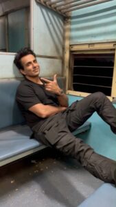Sonu Sood Instagram - I was trained to travel in a train 🚂