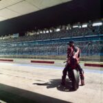 Sooraj Pancholi Instagram – Life on a quick shifter ❤️🔥 #trackday #ridesafe #fullthrottle #v4s @ducatidelhi @ducati_india @buddh.international.circuit @isbkracing
