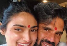 Suniel Shetty Instagram - Wishing you a very very happy birthday TIA my heart ,my soul ,my world, my life, my smile,my friend , my love ,my belief , my blessing , my strength,my weakness, my sunshine (mixed with a little HURRICANE 😜) @athiyashetty #daughter #fatherdaughter #fatherdaughterlove