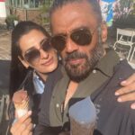 Suniel Shetty Instagram - Heart said gym…wifey said ice cream !! @withlove.mana @bala.squats #icecream #cheatday #coldkillscold #anyexcuse