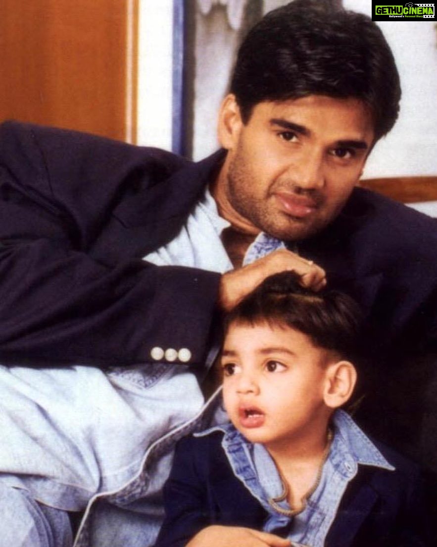 Suniel Shetty Instagram - The best thing about me... YOU!!! Love u for the little boy u were and proud of the Man U have become @ahan.shetty . HAPPY BIRTHDAY PHANTOM !!!
