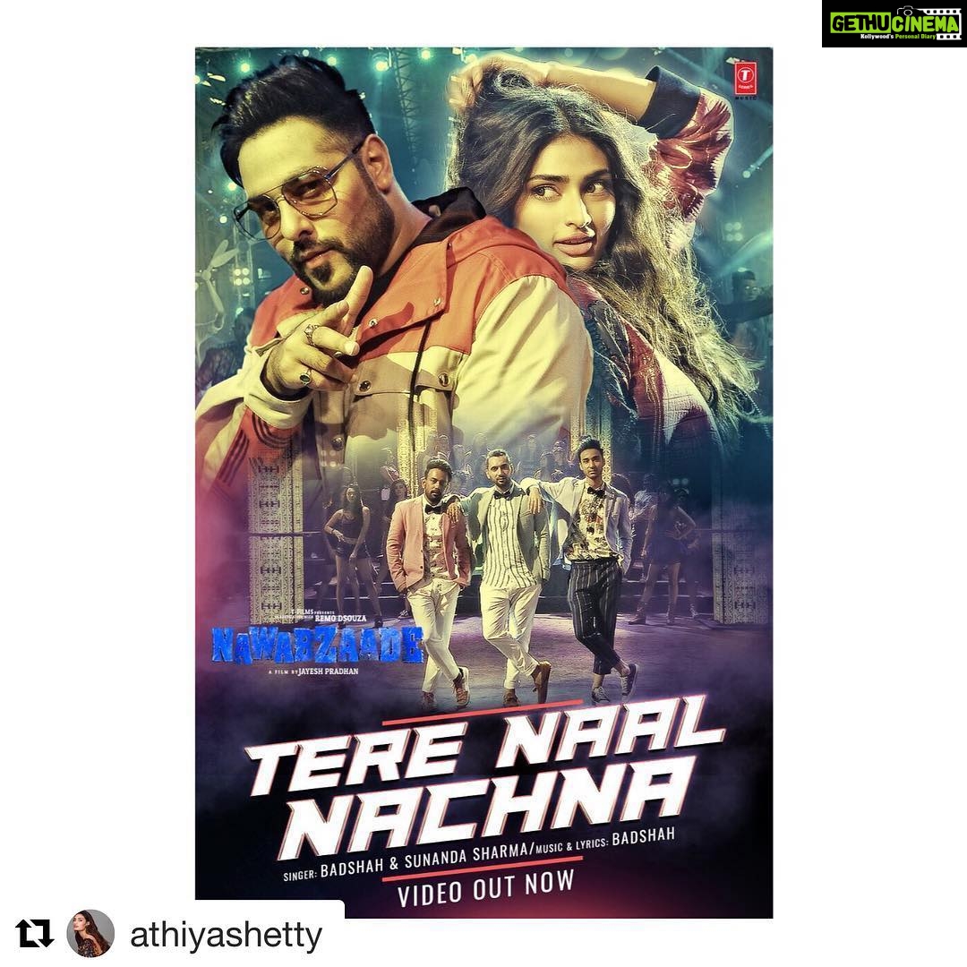 Suniel Shetty Instagram - @athiyashetty Superb song Tia! So amazing that even without Vodka main Tere Naal Nachna. 🕺🏽 @badboyshah @remodsouza @raghavjuyal @dharmesh0011 @punitjpathak @sunanda_ss @nawabzaade_thefilm @tseries.official @isharikhi @piyush_bhagat @shaziasamji #Repost @athiyashetty with @get_repost ・・・ Tere Naal Nachna... Out Now! ♥️🕺🏽 @badboyshah @remodsouza @raghavjuyal @dharmesh0011 @punitjpathak @sunanda_ss @nawabzaade_thefilm @tseries.official @isharikhi @piyush_bhagat @shaziasamji Link in my bio!